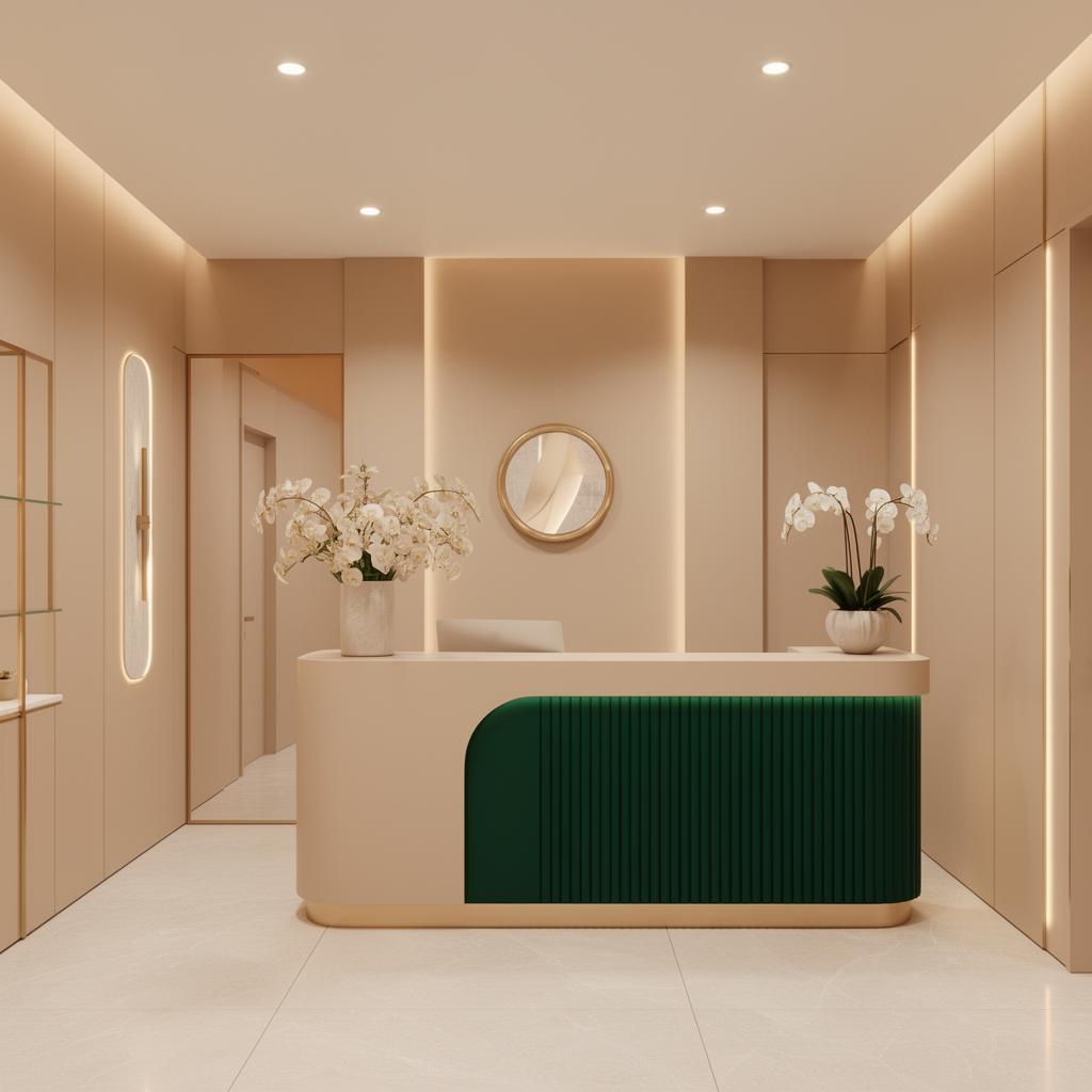 Modern aesthetic clinic interior